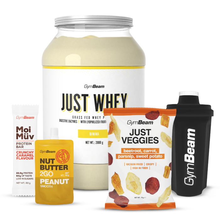 Just Whey Grass-Fed Πρωτεΐνη  – GymBeam 1000 g - Μιλκσεικ Σοκολάτας  - 00