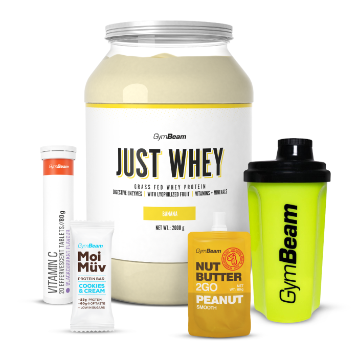 Just Whey Grass-Fed Πρωτεΐνη  – GymBeam 1000 g - Μιλκσεικ Σοκολάτας  - 00