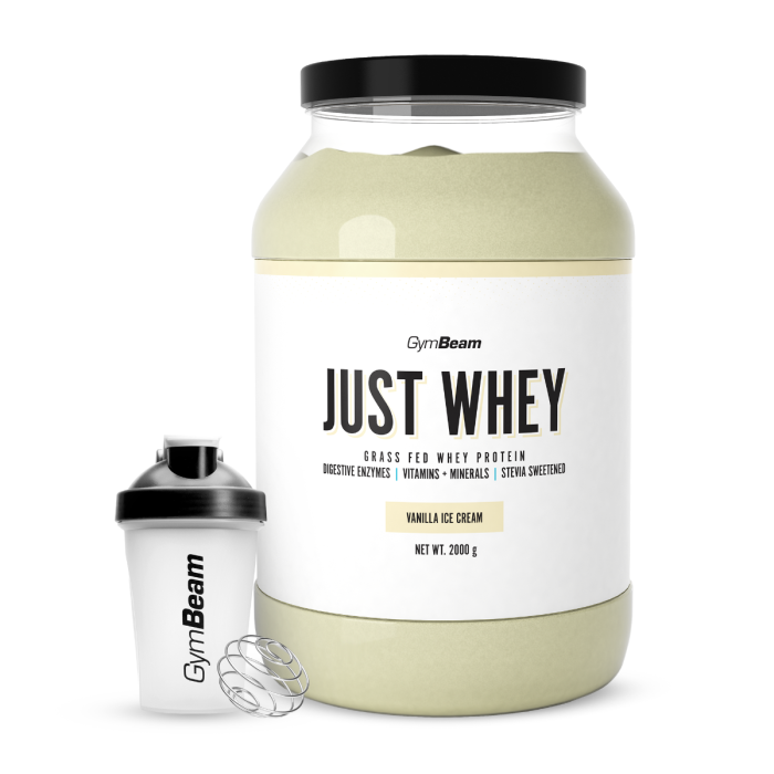 Just Whey Grass-Fed Πρωτεΐνη  – GymBeam 1000 g - Μιλκσεικ Σοκολάτας  - 00