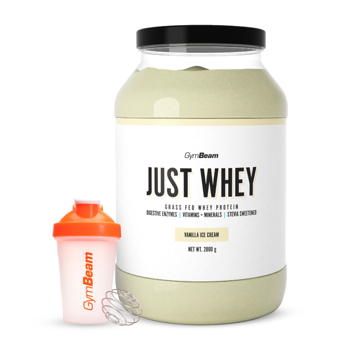 Just Whey Grass-Fed Πρωτεΐνη  – GymBeam 1000 g - Μιλκσεικ Σοκολάτας  - 00