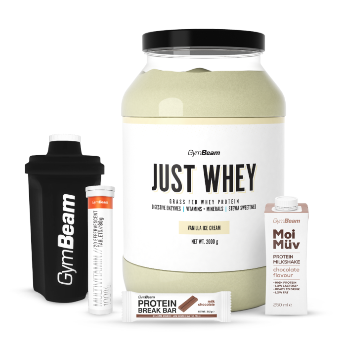 Just Whey Grass-Fed Πρωτεΐνη  – GymBeam 1000 g - Μιλκσεικ Σοκολάτας  - 00