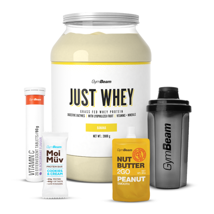 Just Whey Grass-Fed Πρωτεΐνη  – GymBeam 1000 g - Μιλκσεικ Σοκολάτας  - 00