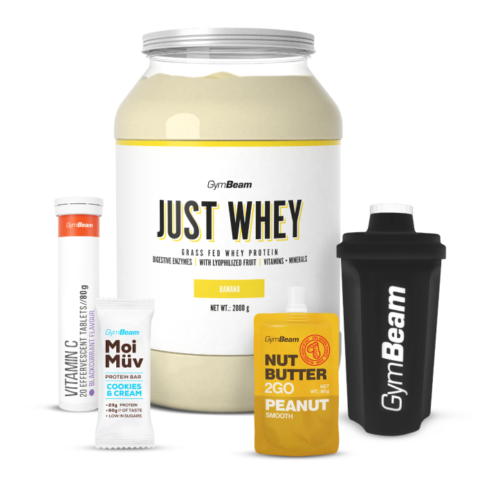 Just Whey Grass-Fed Πρωτεΐνη  – GymBeam 1000 g - Μιλκσεικ Σοκολάτας  - 00