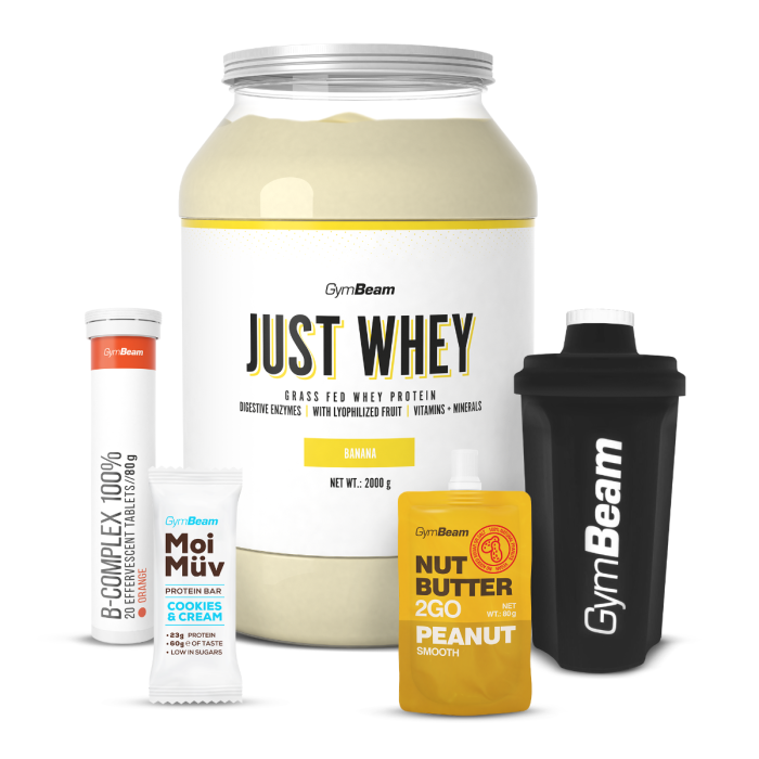 Just Whey Grass-Fed Πρωτεΐνη  – GymBeam 1000 g - Μιλκσεικ Σοκολάτας  - 00