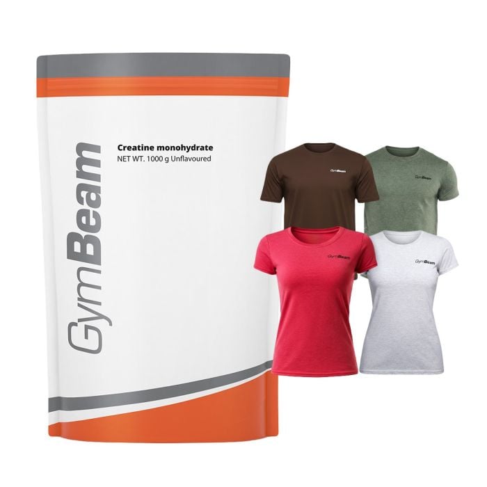 100% Μονοϋδρική Κρεατίνη - GymBeam 500 g - Χωρίς Γεύση - 01