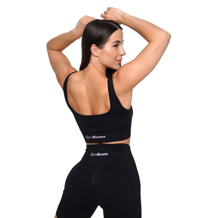 Lift Seamless Sports Bra Black - GymBeam S