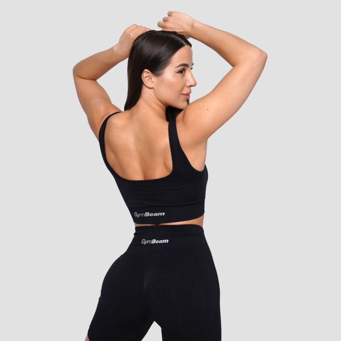 Lift Seamless Sports Bra Black - GymBeam S