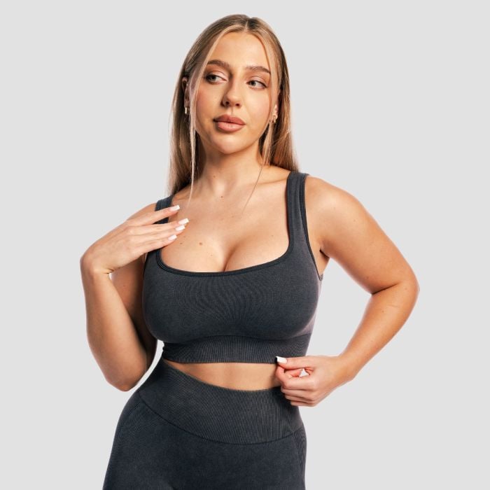Lift Seamless Sports Bra Coal - GymBeam M