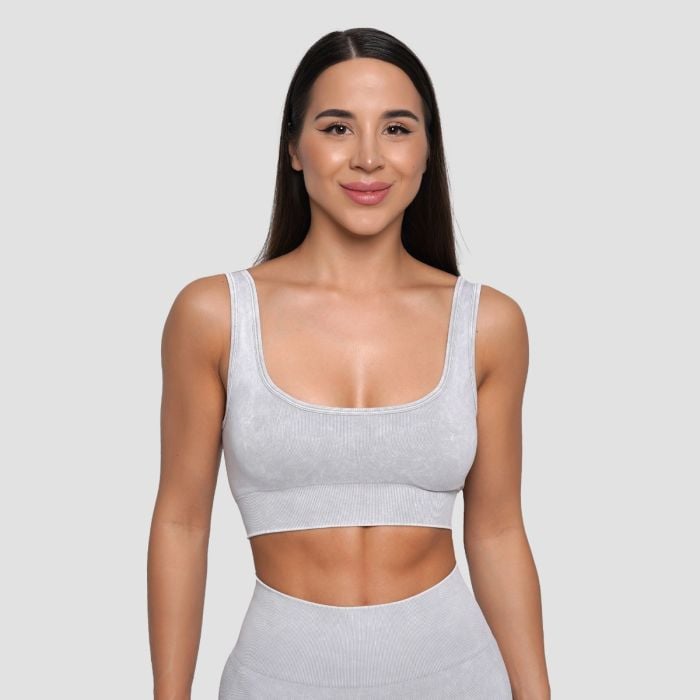 Lift Seamless Sports Bra Grey - GymBeam S