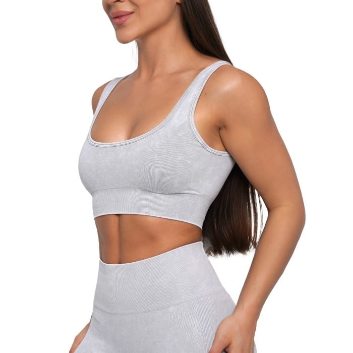 Lift Seamless Sports Bra Grey - GymBeam S