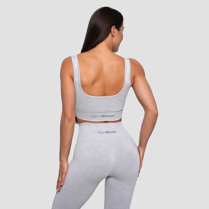Lift Seamless Sports Bra Grey - GymBeam S