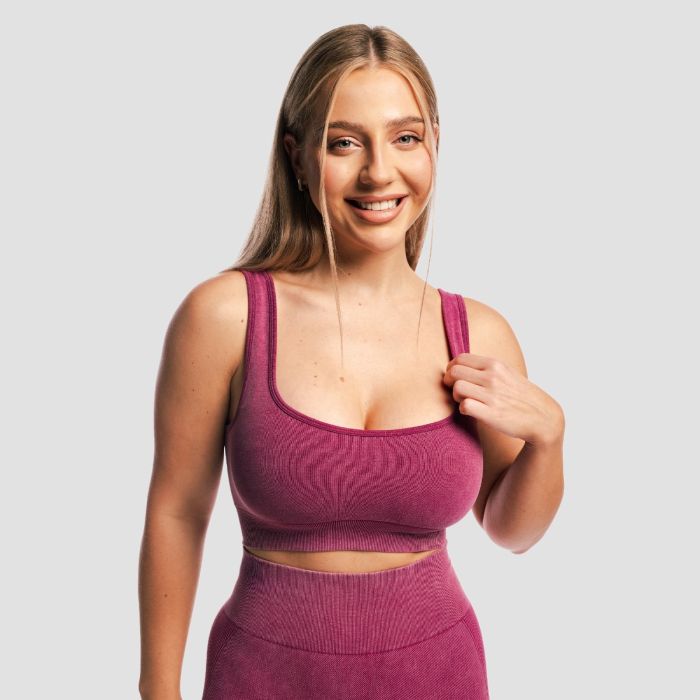 Lift Seamless Sports Bra Plum - GymBeam S