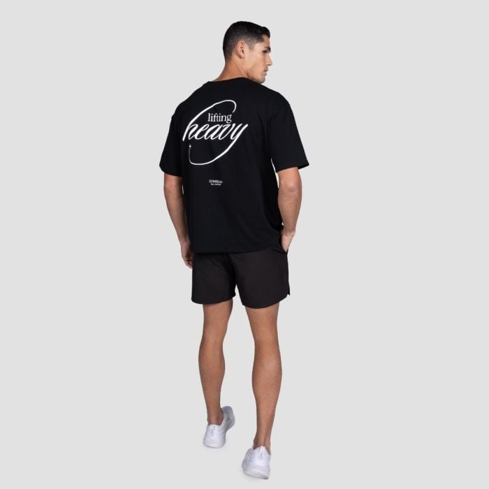 Lifting Heavy T-shirt Black - GymBeam M