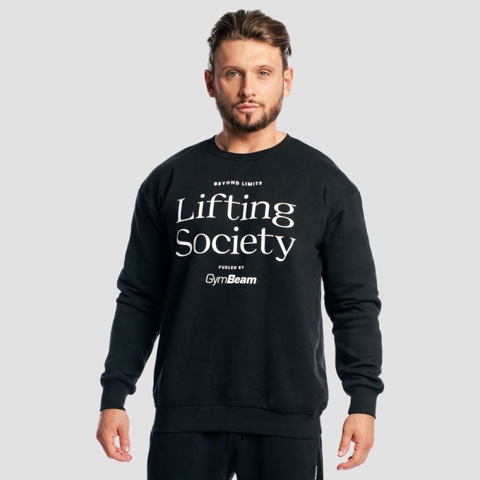 Ανδρικό Φούτερ Lifting Society Black - GymBeam XXL