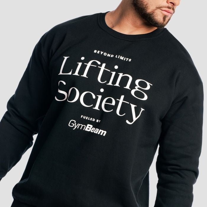 Ανδρικό Φούτερ Lifting Society Black - GymBeam XXL