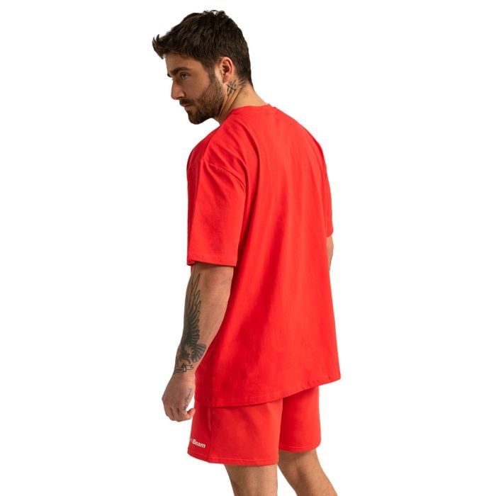 Oversized T-Shirt Limitless Hot Red - GymBeam S