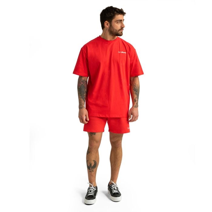 Oversized T-Shirt Limitless Hot Red - GymBeam S