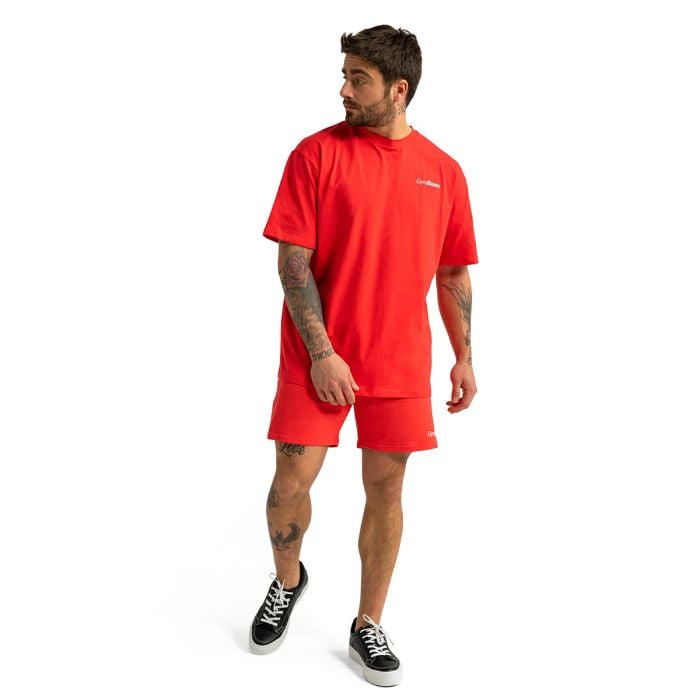 Oversized T-Shirt Limitless Hot Red - GymBeam S