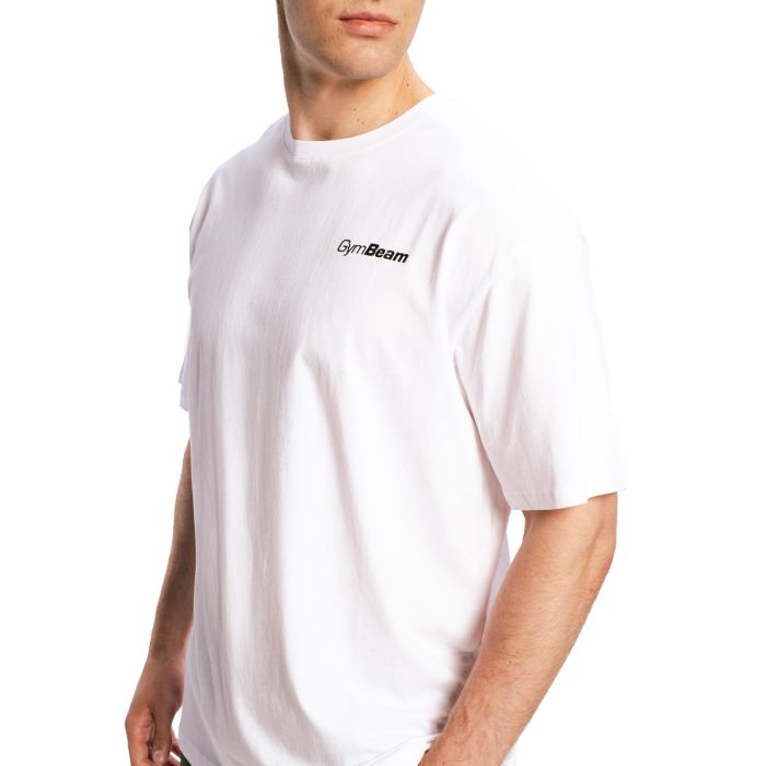 Oversized Limitless T-Shirt Λευκό - GymBeam L