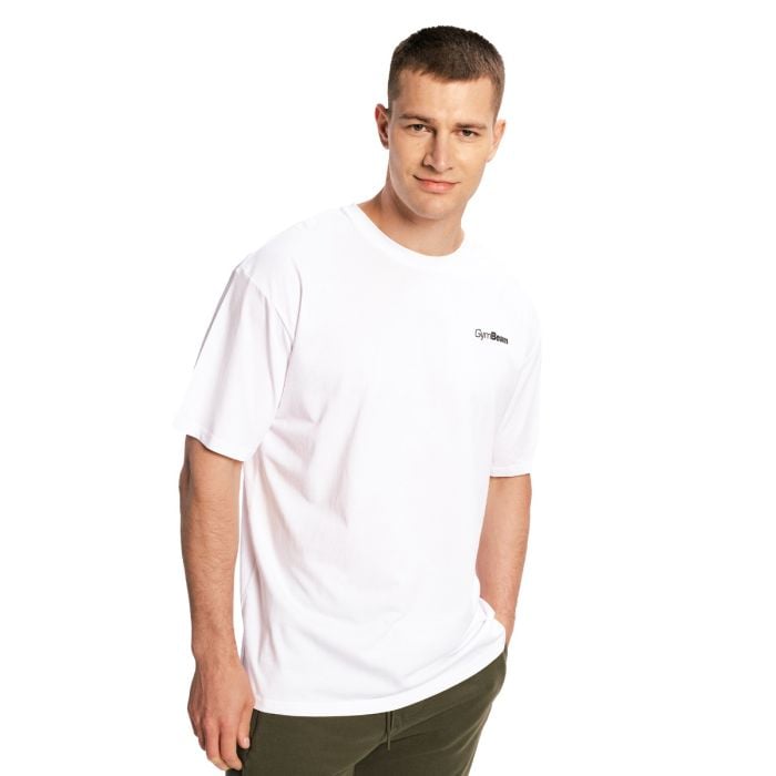 Oversized Limitless T-Shirt Λευκό - GymBeam L