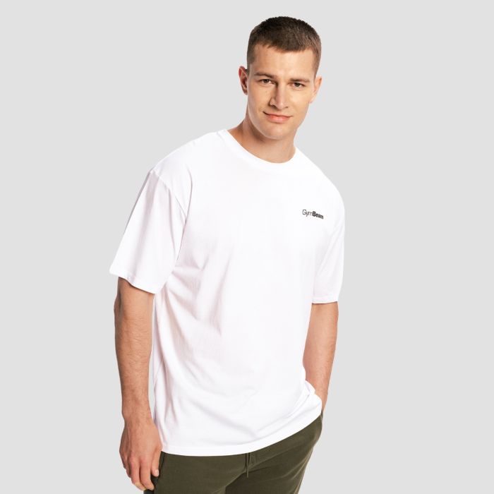 Oversized Limitless T-Shirt Λευκό - GymBeam L