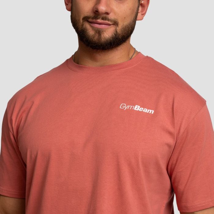 Oversized Limitless T-shirt Cinnamon - GymBeam XXL