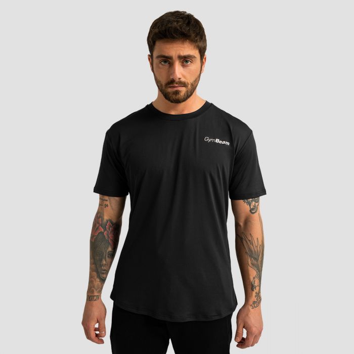 Ανδρικό αθλητικό μπλουζάκι Limitless Black - GymBeam