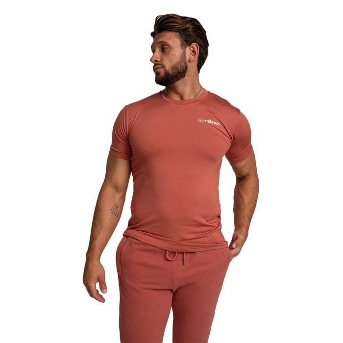Ανδρικό Limitless Sports T-Shirt Cinnamon - GymBeam XXXL