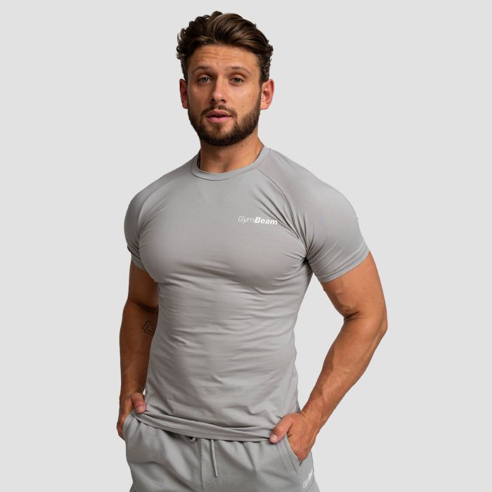 Ανδρικό Fitted TRN T-shirt Grey - GymBeam S