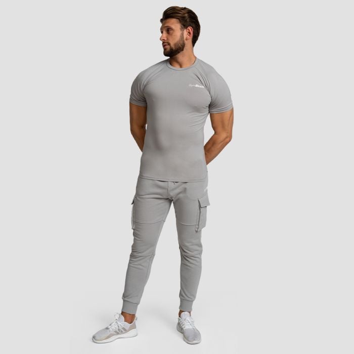 Ανδρικό Fitted TRN T-shirt Grey - GymBeam S
