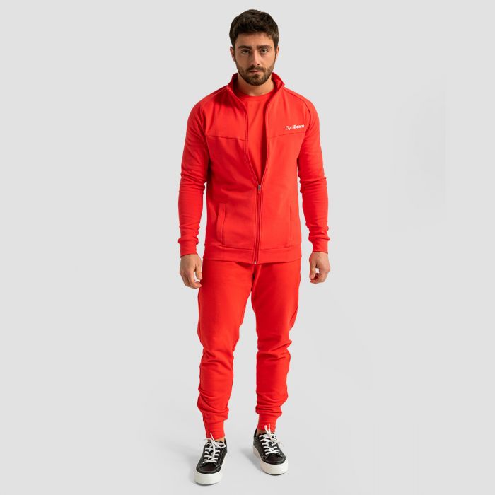 Φούτερ Limitless Zipper  Hot Red- GymBeam XXL