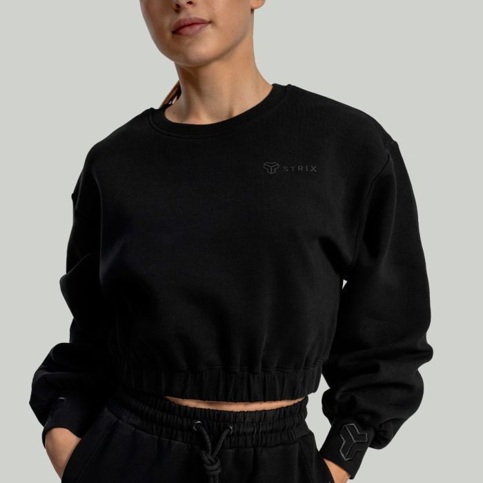 Γυναικείο Lunar Cropped Jumper Black - STRIX XL