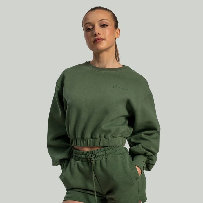 Γυναικείο Lunar Cropped Jumper Cedar Green - STRIX L