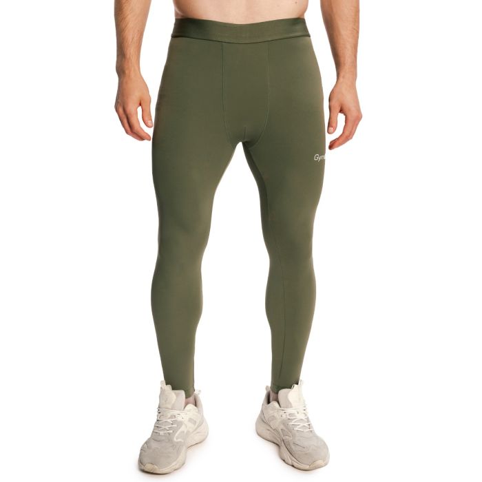 Ανδρικό Combat κολάν Olive Grey - GymBeam XL
