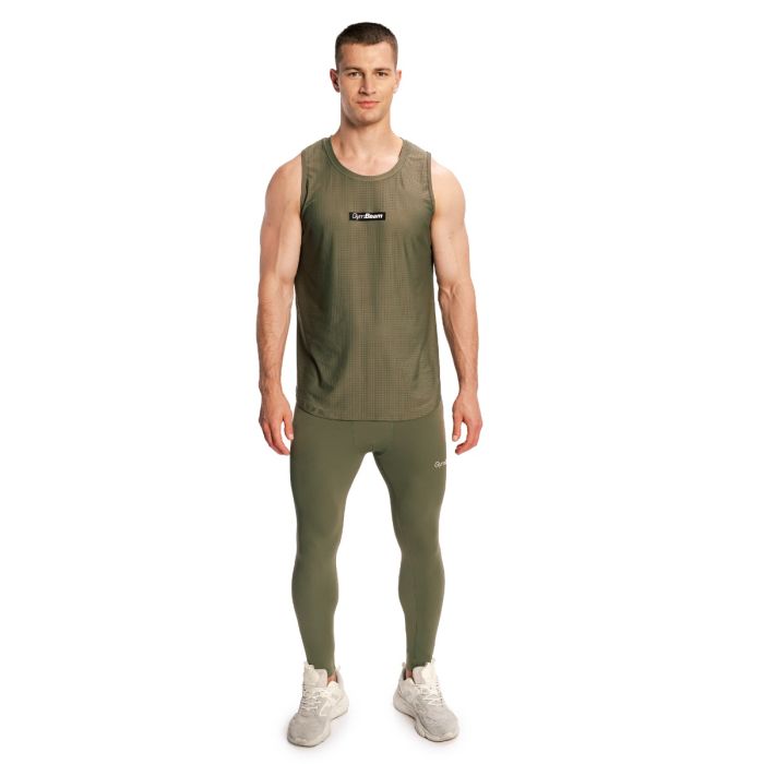 Ανδρικό Combat κολάν Olive Grey - GymBeam XL