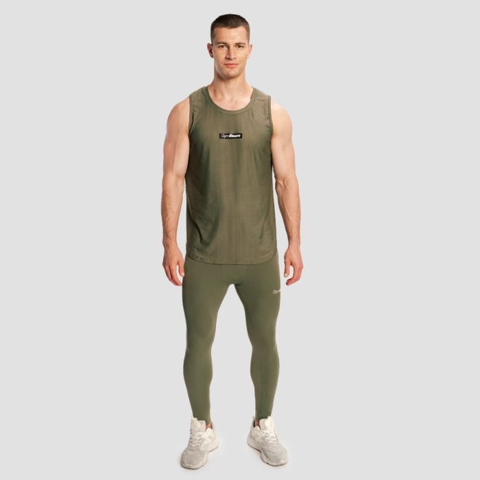 Ανδρικό Combat κολάν Olive Grey - GymBeam XL