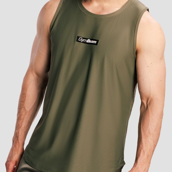 Aνδρικό Combat Tank Top Olive Grey - GymBeam XL