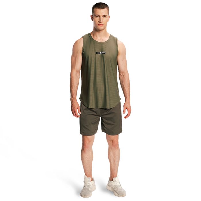 Aνδρικό Combat Tank Top Olive Grey - GymBeam XL