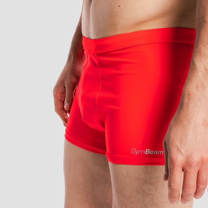 Ανδρικό PRO μαγιό Shorts Red - GymBeam XXL