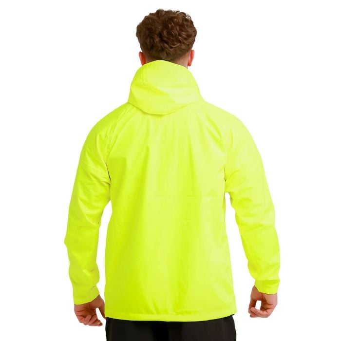 Ανδρικό μπουφάν βροχής Smock κίτρινο neon - GymBeam XXL