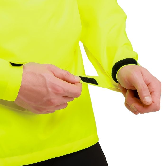 Ανδρικό μπουφάν βροχής Smock κίτρινο neon - GymBeam XXL