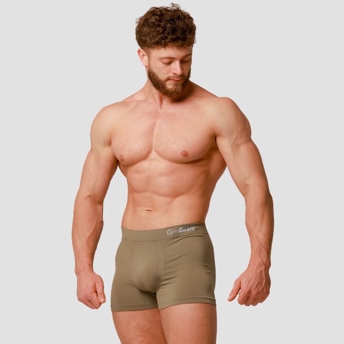 Ανδρικά χωρίς ραφές Boxers 2Pack Army - GymBeam L