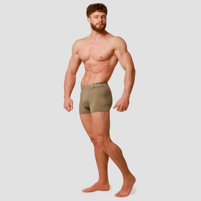 Ανδρικά χωρίς ραφές Boxers 2Pack Army - GymBeam L