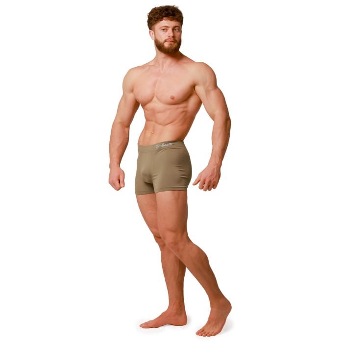 Ανδρικά χωρίς ραφές Boxers 2Pack Army - GymBeam L