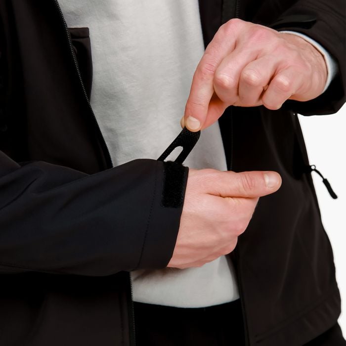 Ανδρικό Softshell μπουφάν μαύρο - GymBeam XL