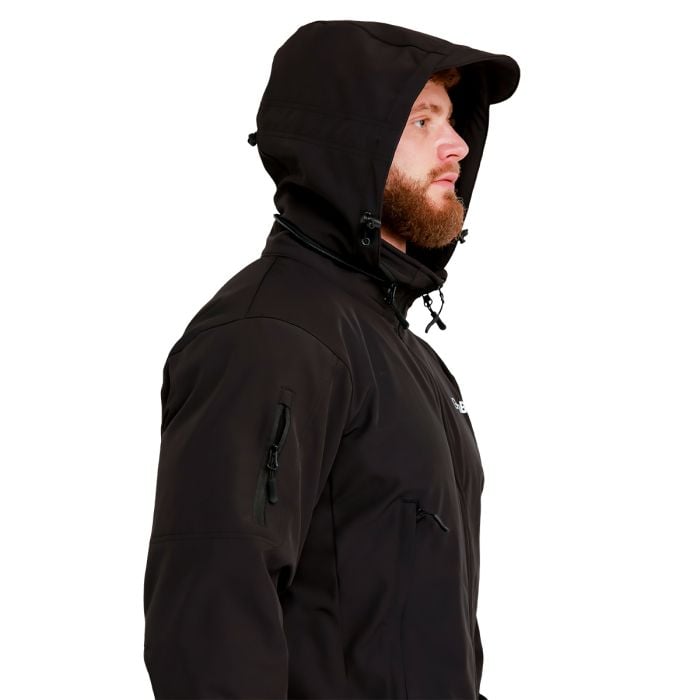 Ανδρικό Softshell μπουφάν μαύρο - GymBeam XL