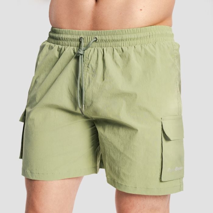 Ανδρικό μαγιό Cargo Shorts Olive - GymBeam XL