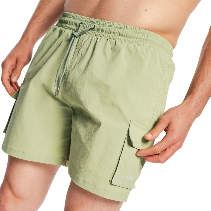 Ανδρικό μαγιό Cargo Shorts Olive - GymBeam XL