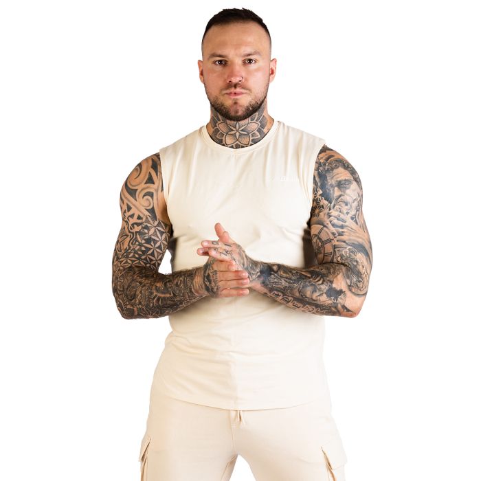 Αμάνικο Μπλουζάκι TRN Sand - GymBeam XL