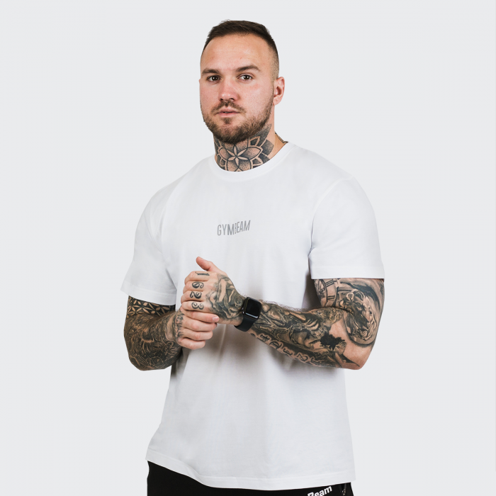 Ανδρικό T-Shirt FIT White - GymBeam